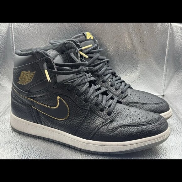 RARE 🚀 Sz‎ 11 Nike Air Jordan 1 Retro High City of Flight Black Gold 555088-031 - Picture 1 of 11